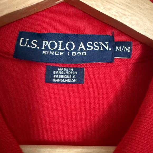 U.S. Polo Assn. Men's Bright Red Polo Shirt - Picture 4 of 4